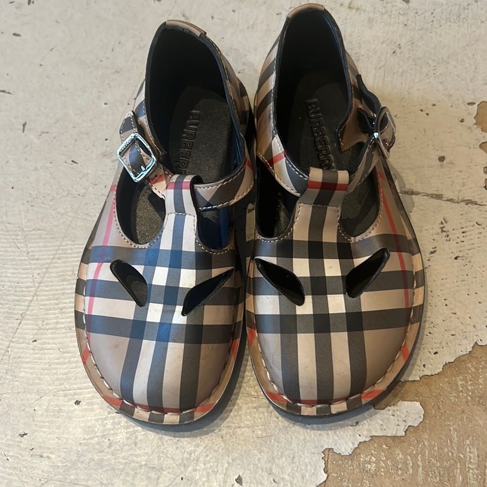 Burberry Nova Check Girls Mary Jane Sandals
